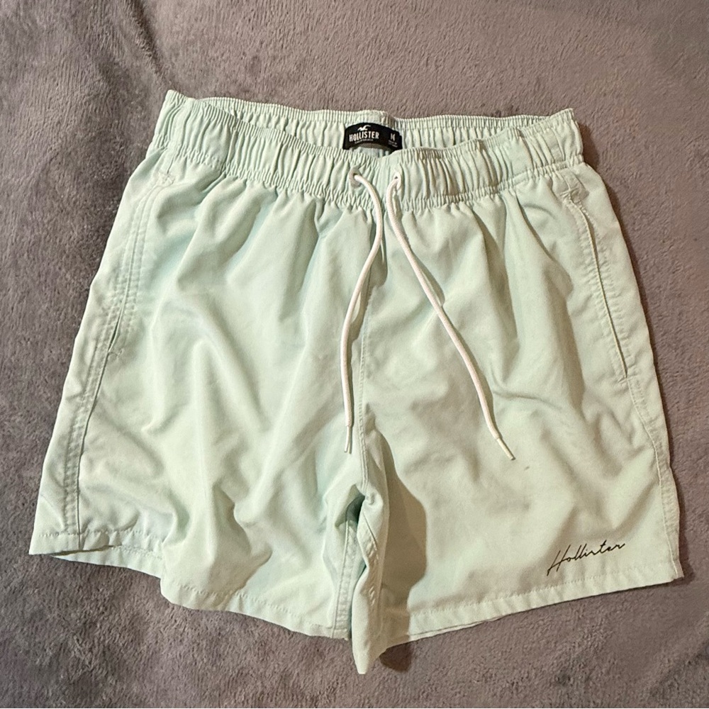 Hollister Men's Light Green Swim Trunks
